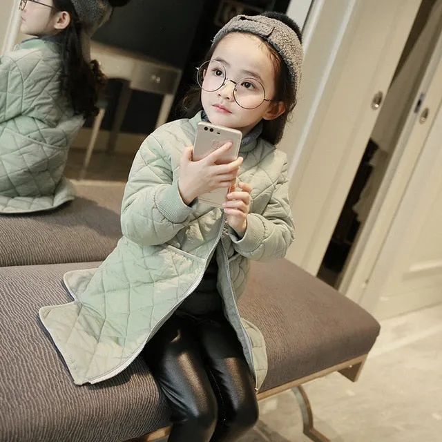 Baby Girls Winter Thin Kids Cotton Coat