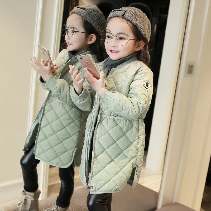 Baby Girls Winter Thin Kids Cotton Coat