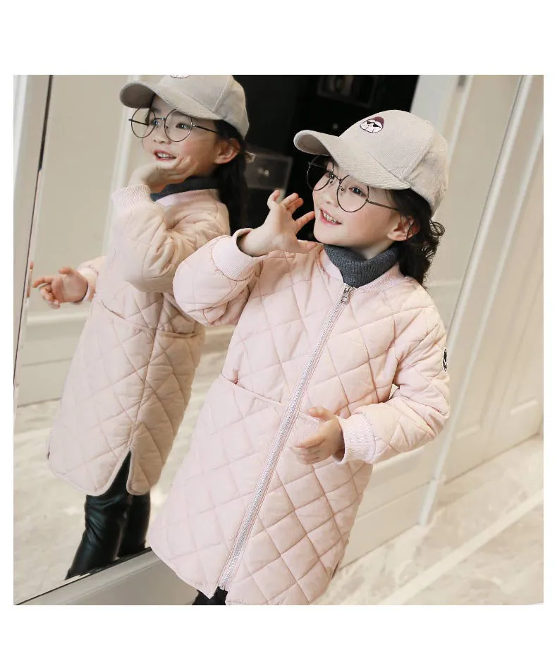 Baby Girls Winter Thin Kids Cotton Coat