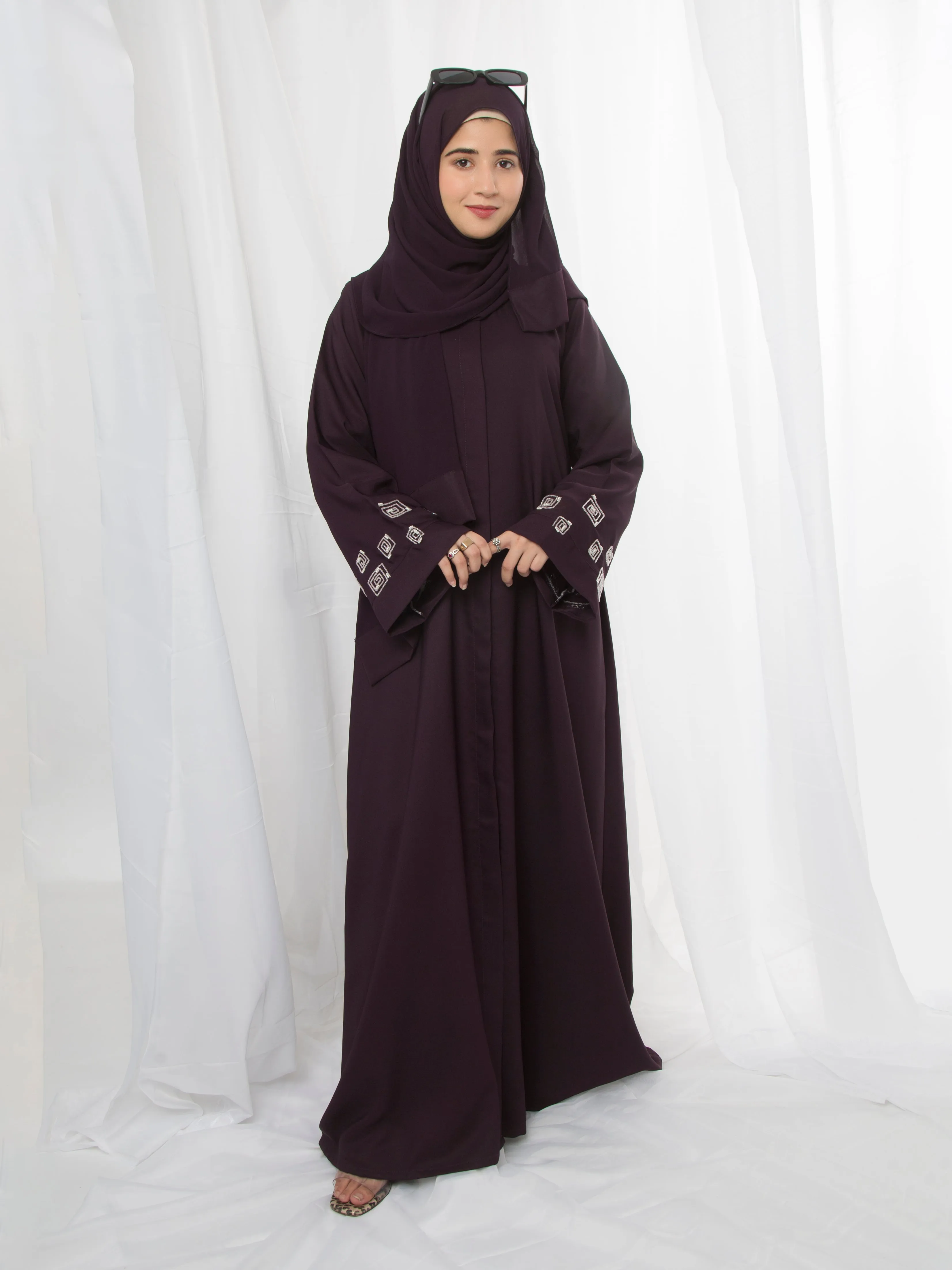 Beaded Squares Abaya