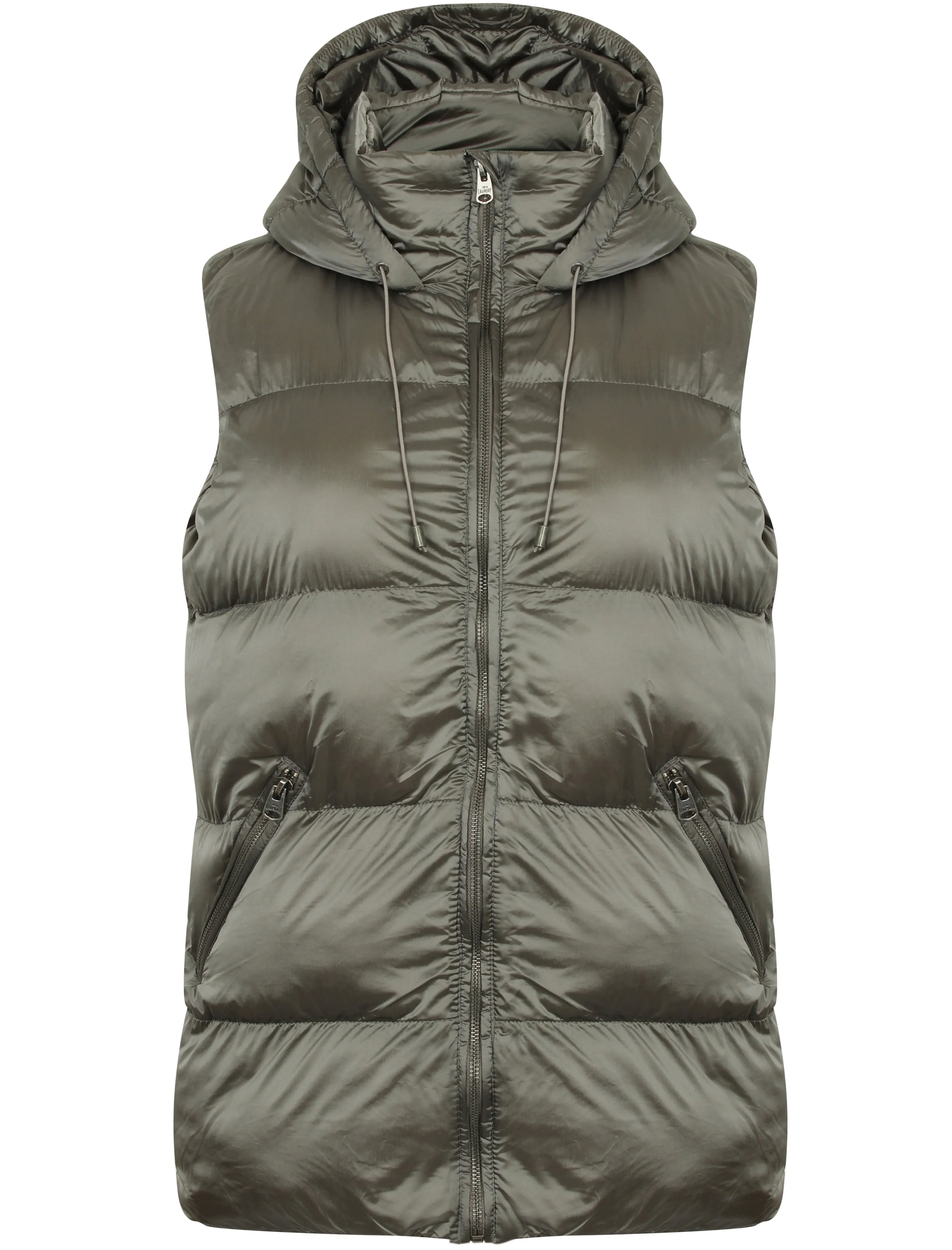 Cyra Padded Gilet in Silver Two Tone - Tokyo Laundry