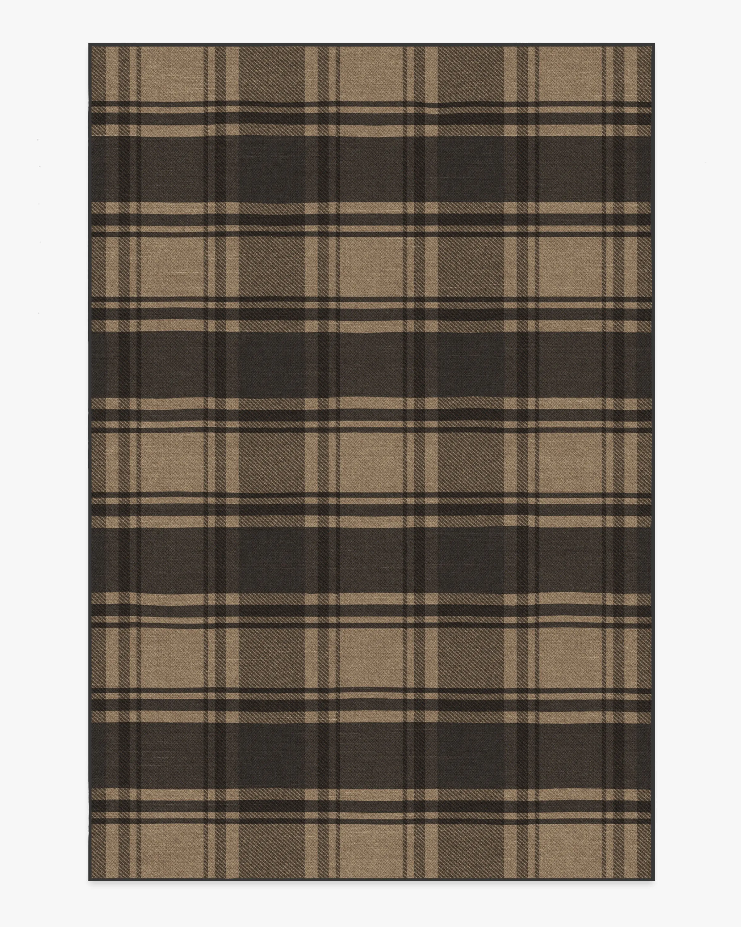 Easton Plaid Charcoal & Natural Rug