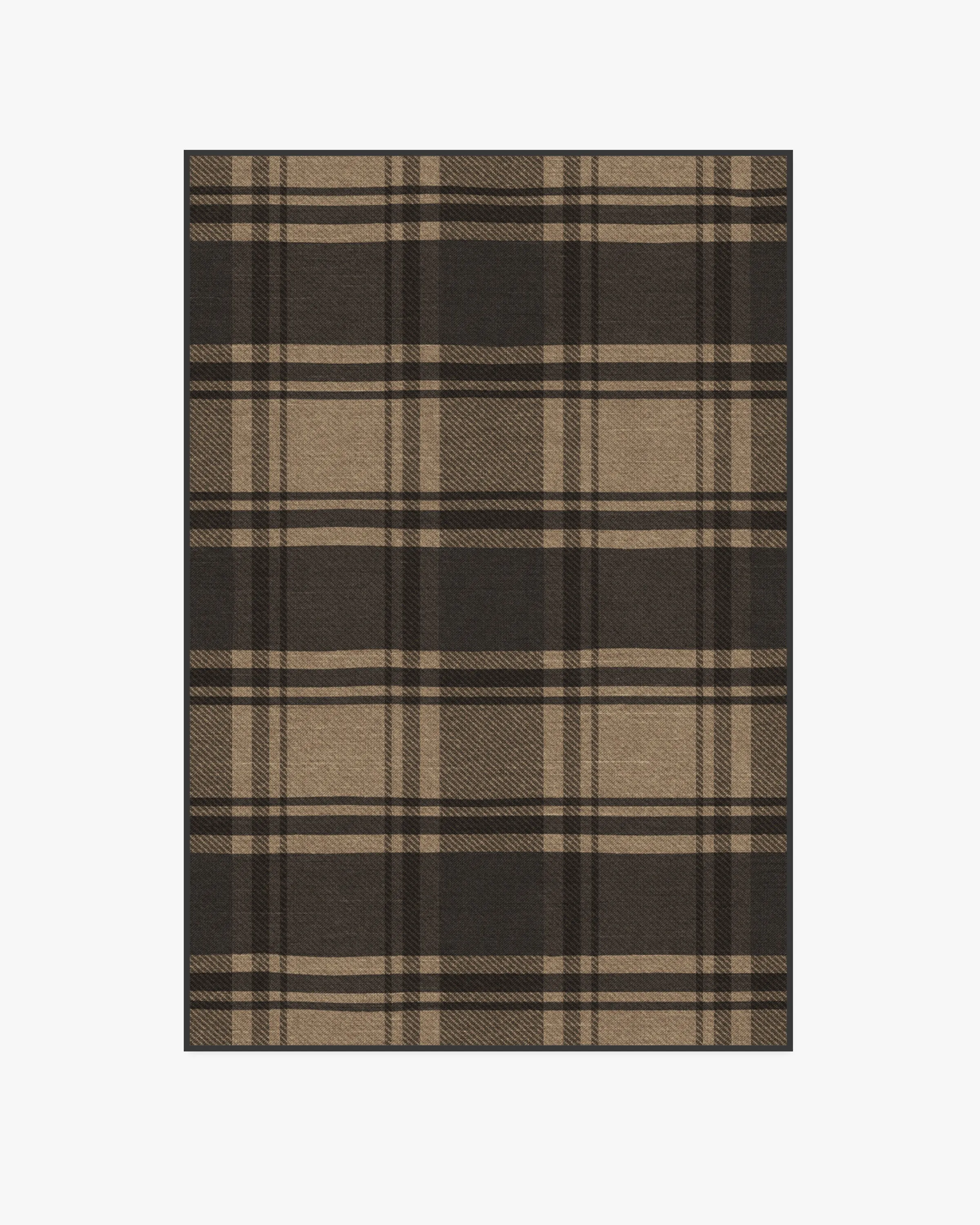 Easton Plaid Charcoal & Natural Rug