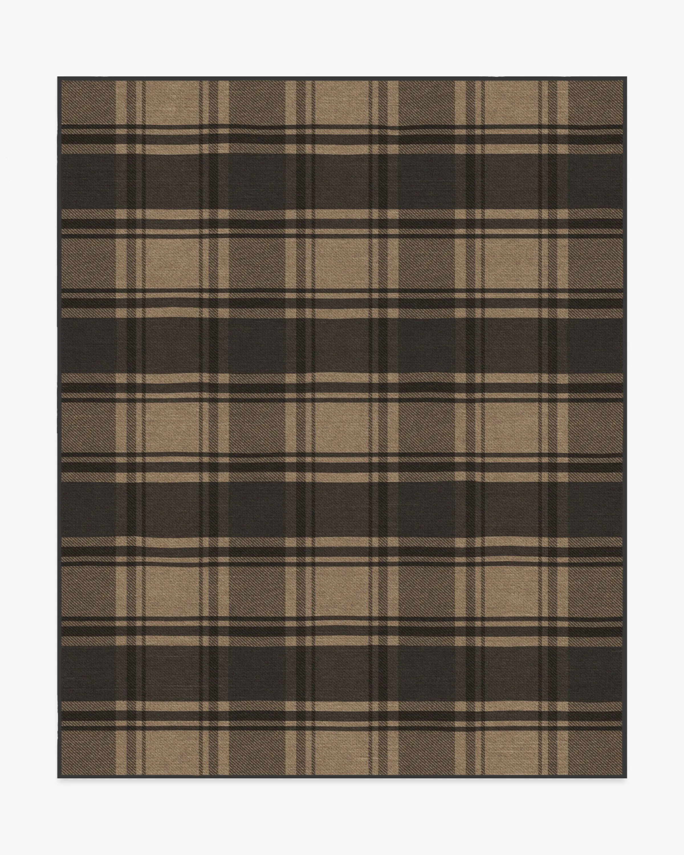 Easton Plaid Charcoal & Natural Rug