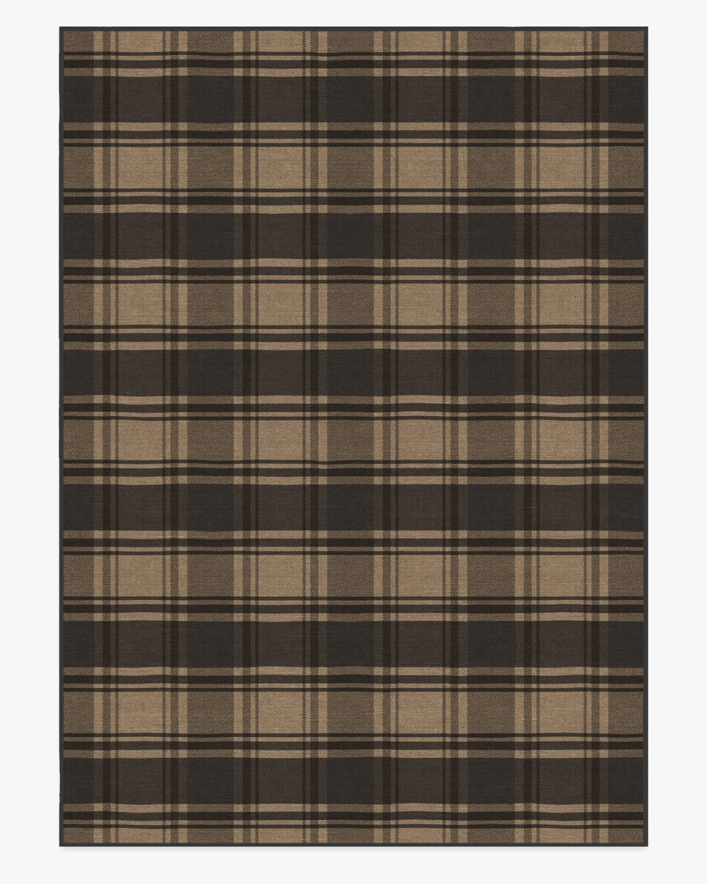 Easton Plaid Charcoal & Natural Rug