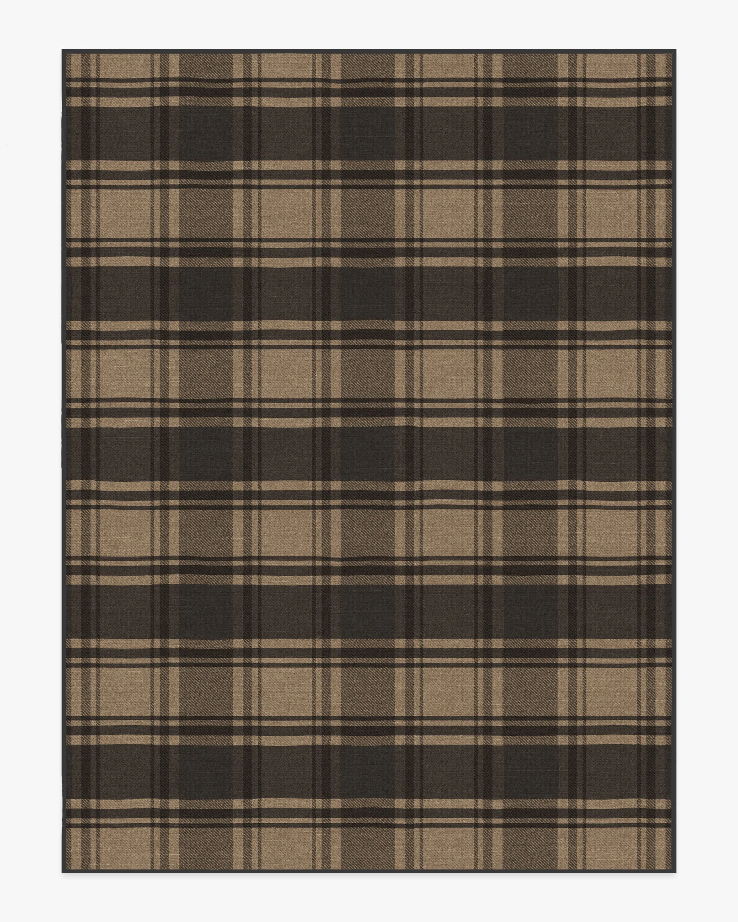 Easton Plaid Charcoal & Natural Rug