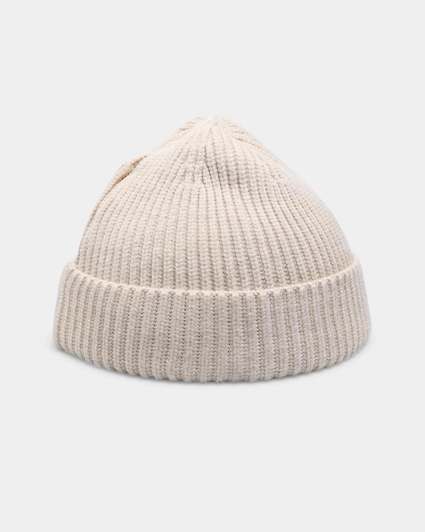 Goat Crew Fisherman Ribbed Knit Staple Beanie Tan