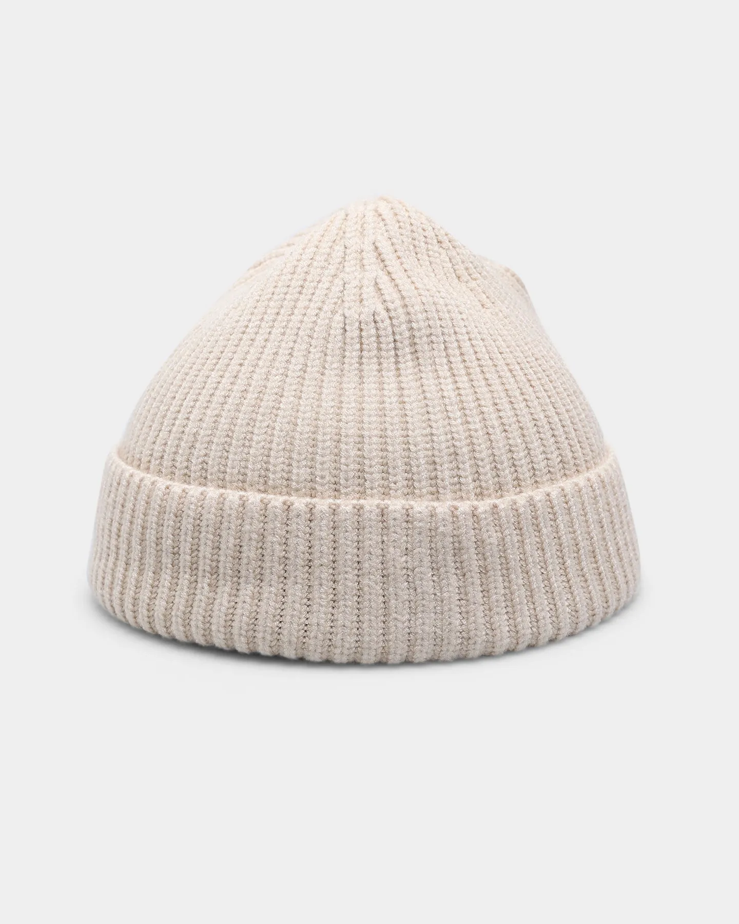 Goat Crew Fisherman Ribbed Knit Staple Beanie Tan