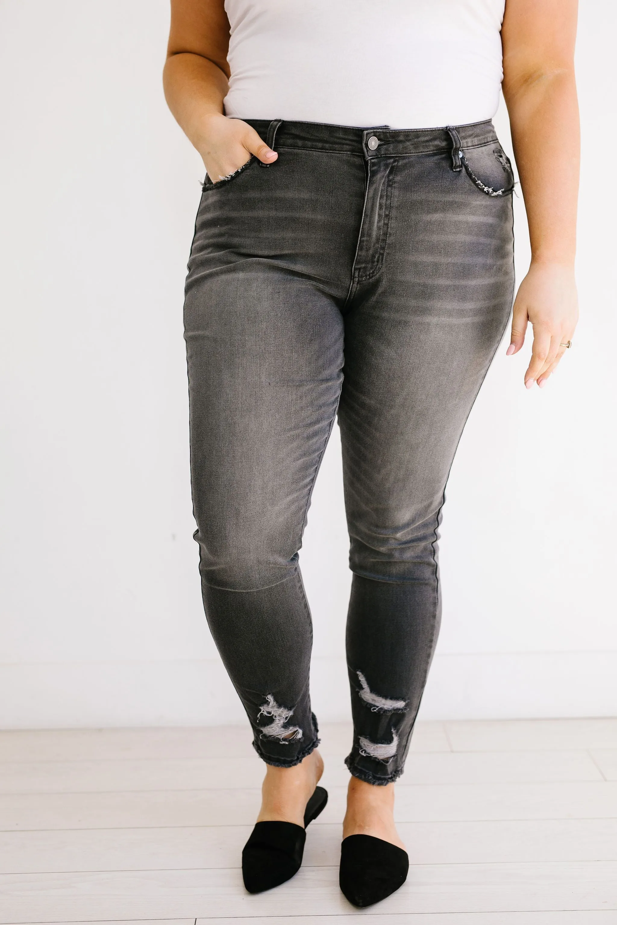 Gray Skies Mid-Rise Jeans