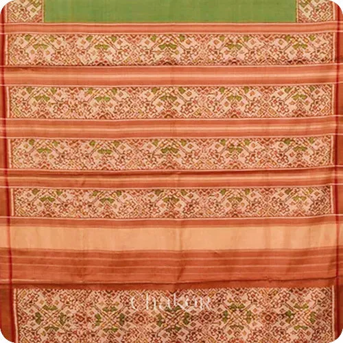 Green Patola Tissue Silk Saree