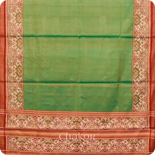 Green Patola Tissue Silk Saree