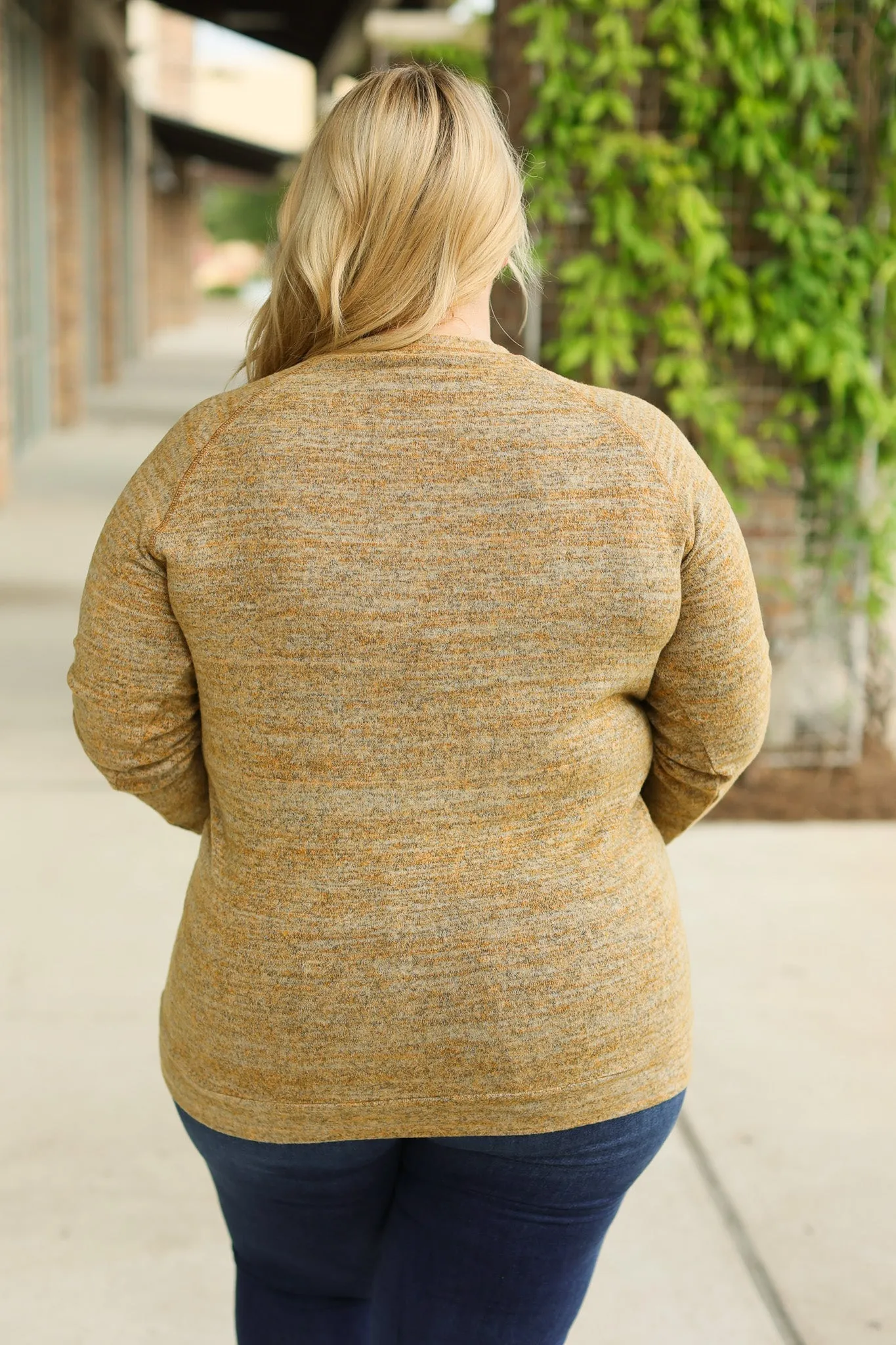 Hannah Pocket Pullover - Mustard by Michelle Mae