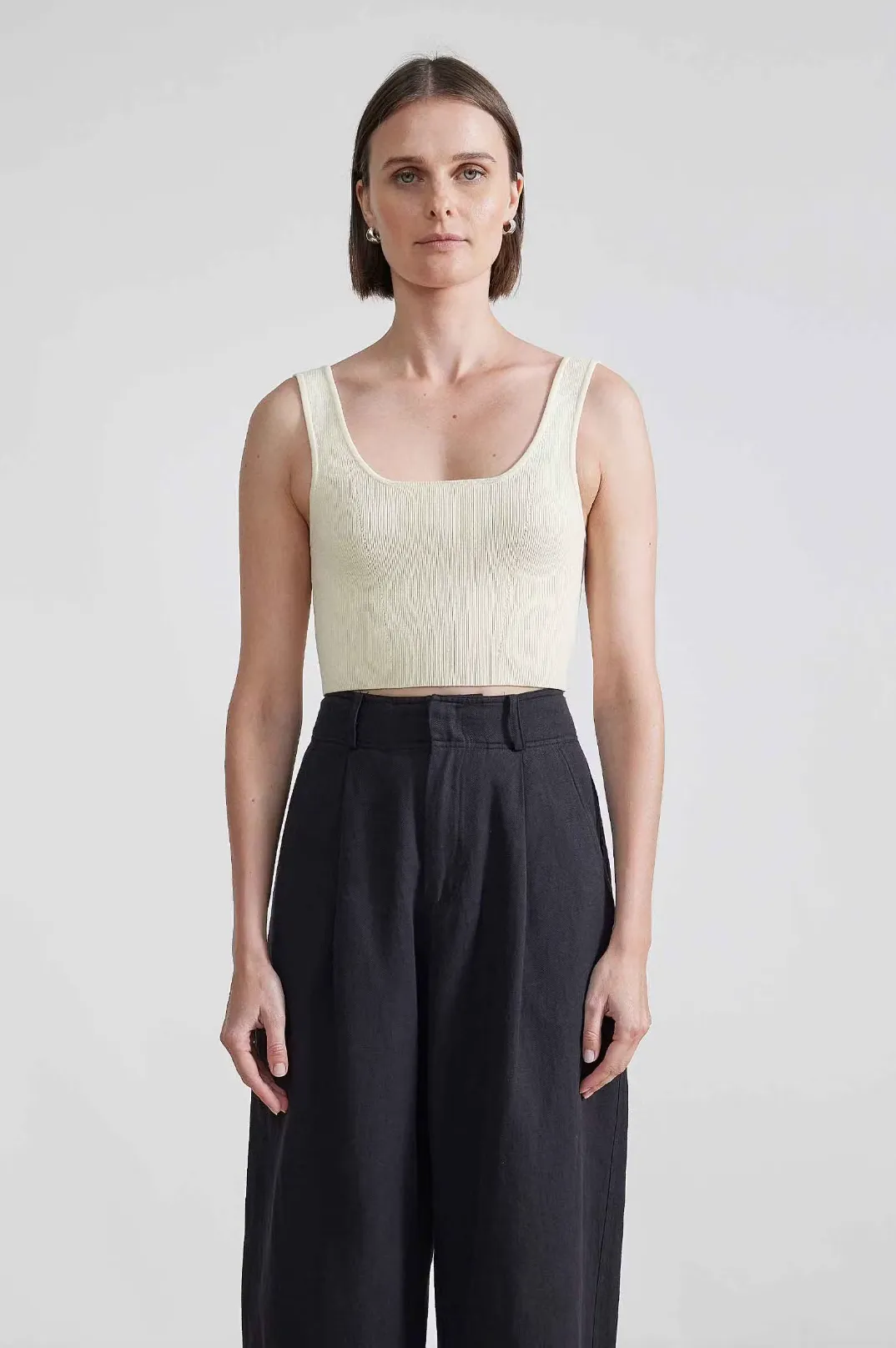 Ilia Crop Top, Cream