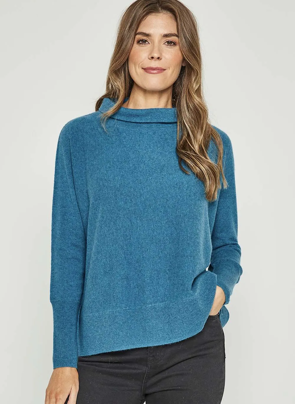 Jackie Cashmere Jumper - Teal