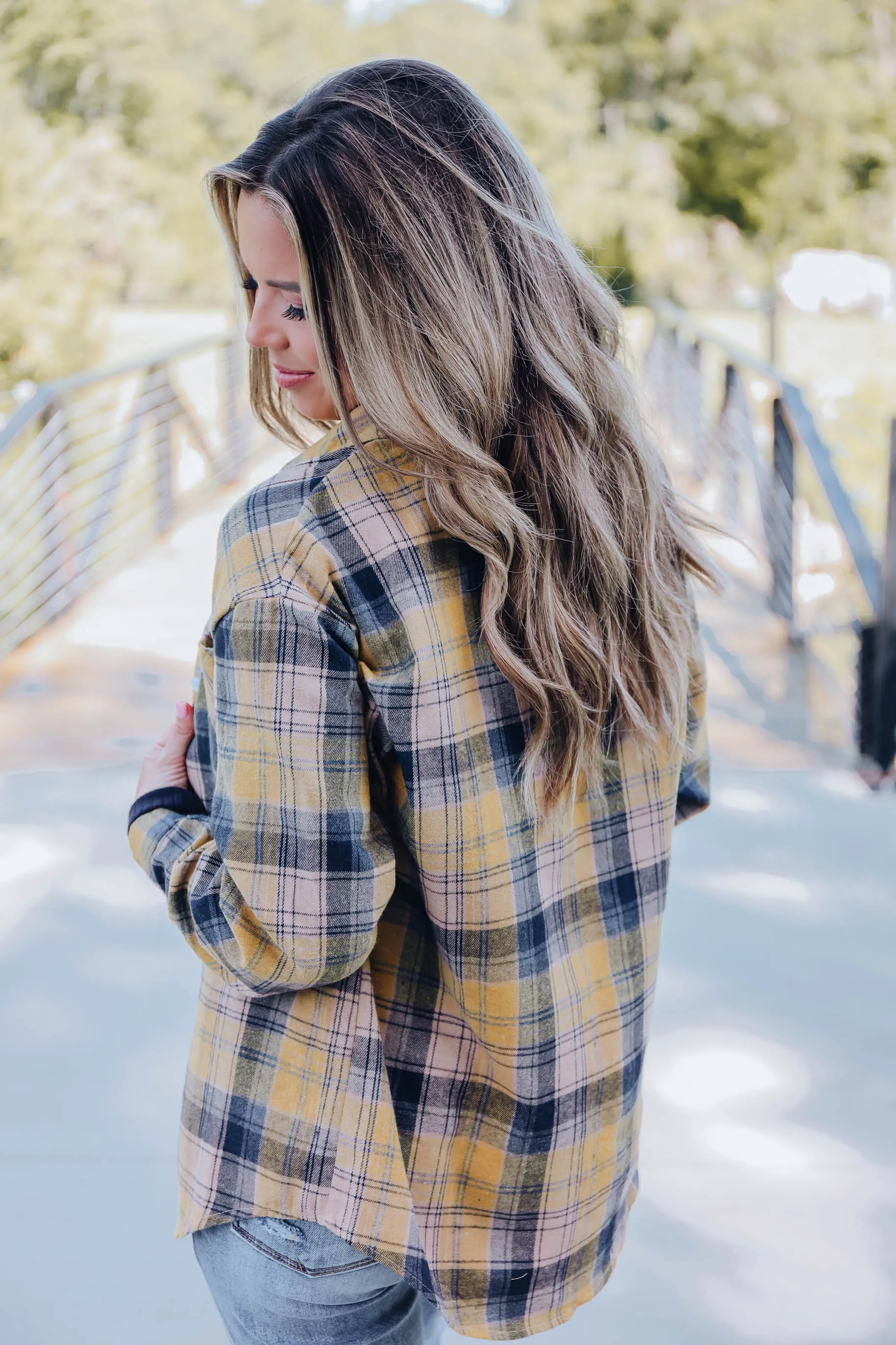 Keep It Relaxed Flannel - Mustard