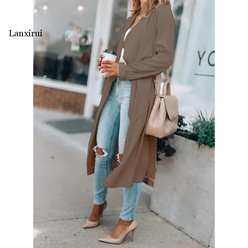 Knee-Length Cardigan Sweater