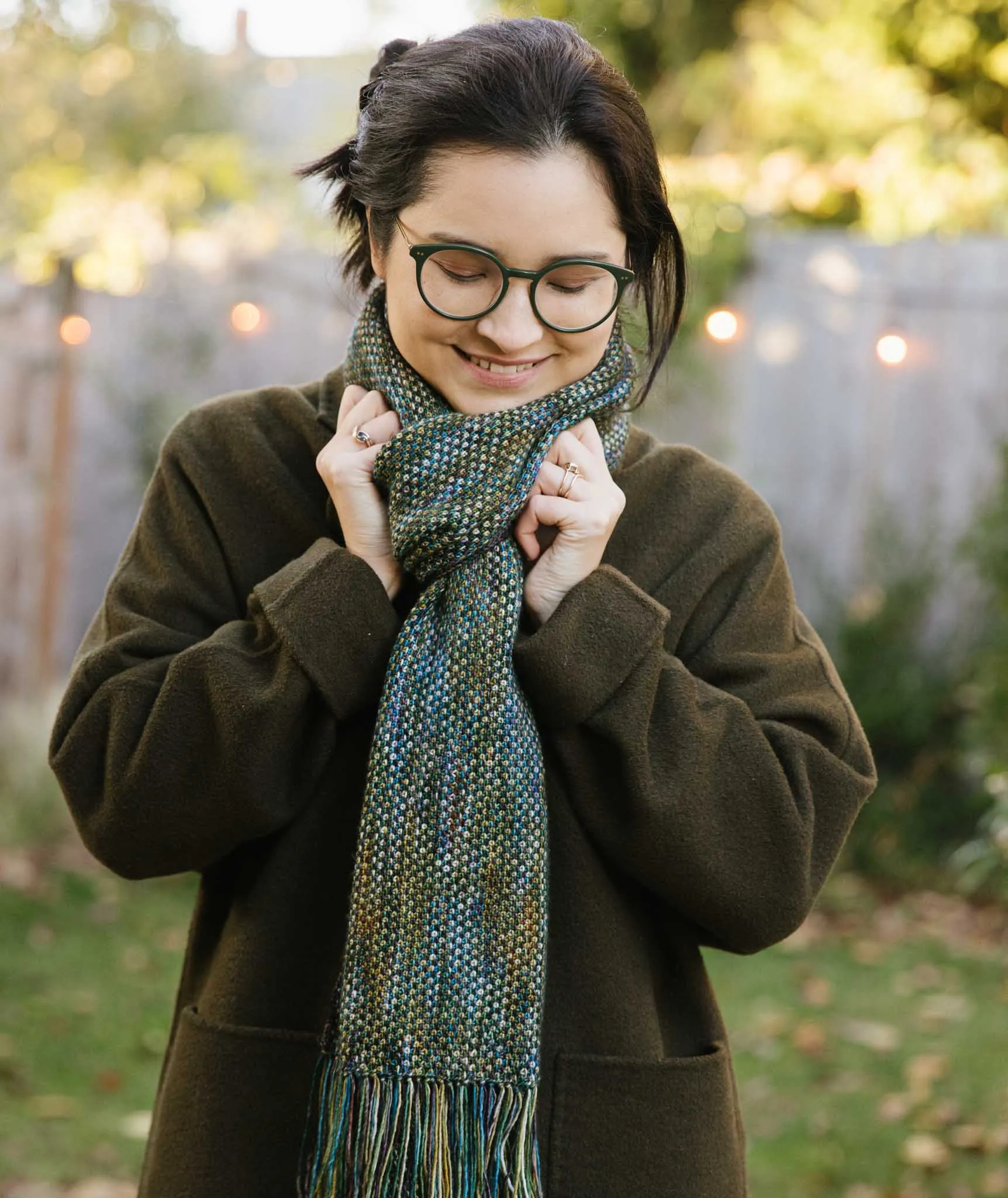 Linen Stitch Scarf Using Madelinetosh Tosh Merino Light