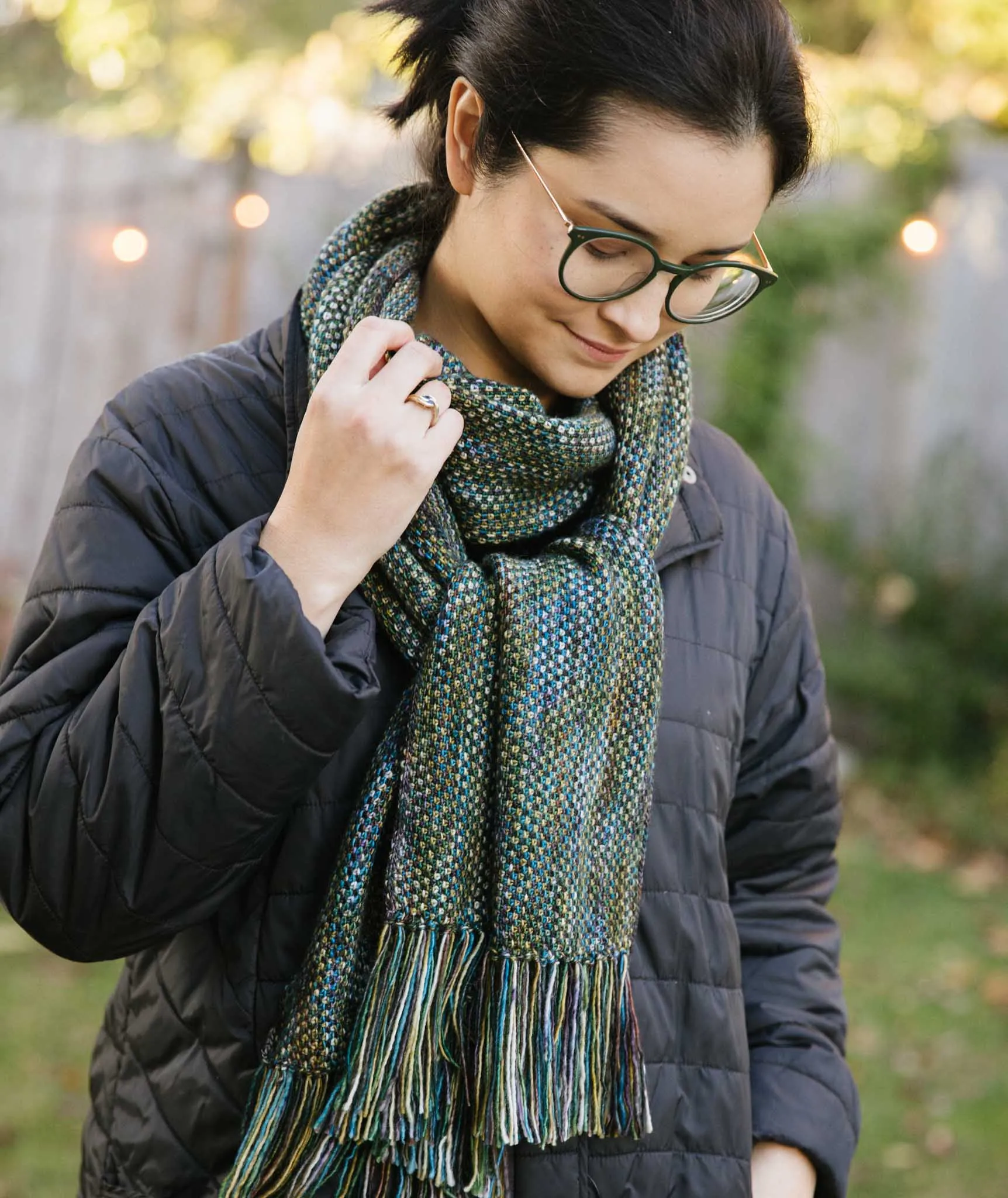 Linen Stitch Scarf Using Madelinetosh Tosh Merino Light