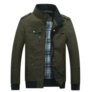 Men Elegant Zipper Front Winter Jacket - MJC15217