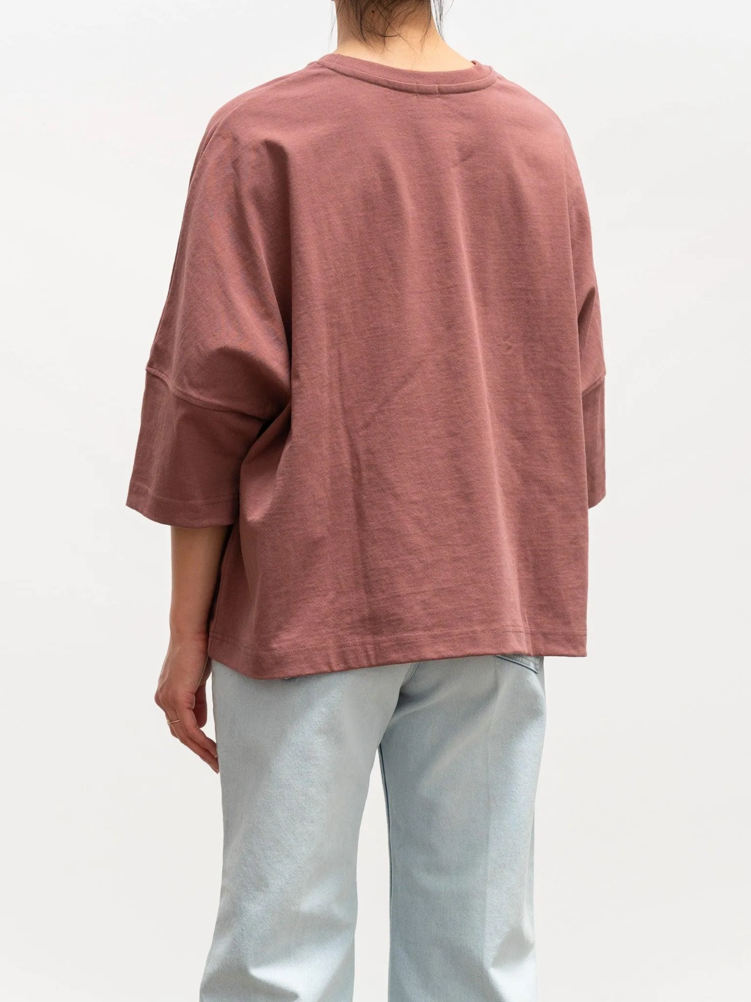 Relaxed Pullover Top - Mocha Red