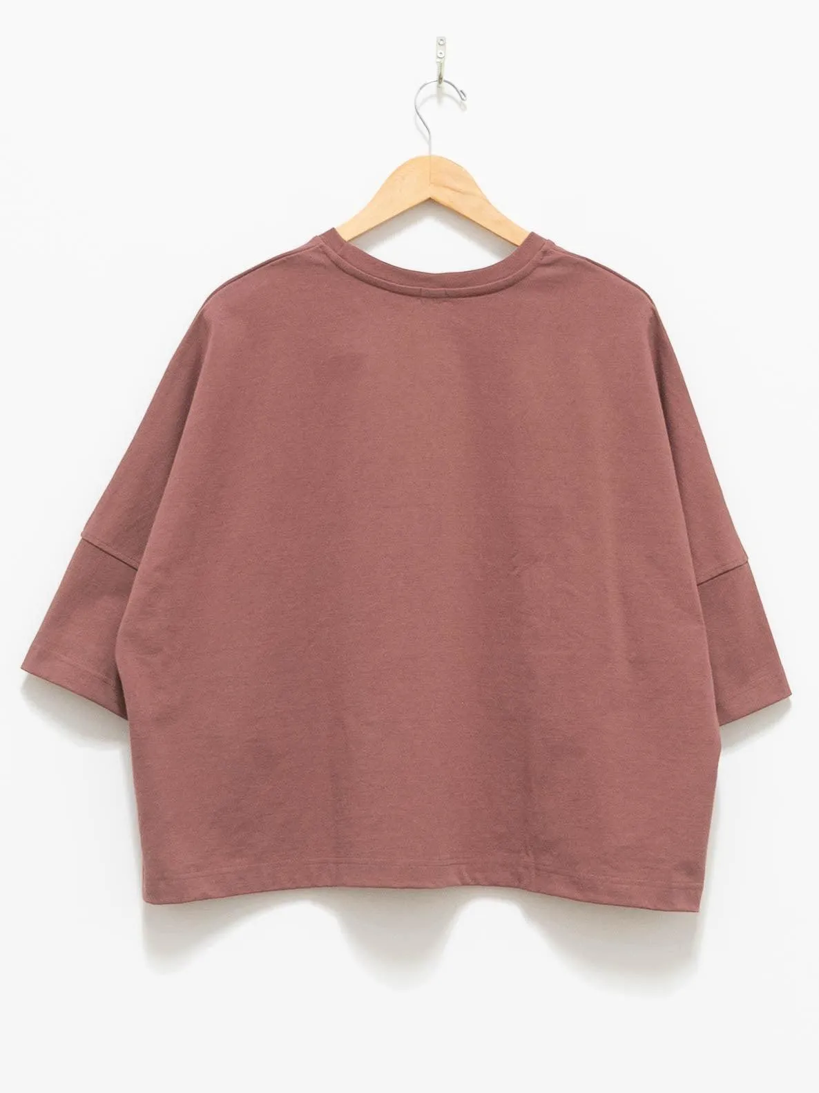 Relaxed Pullover Top - Mocha Red