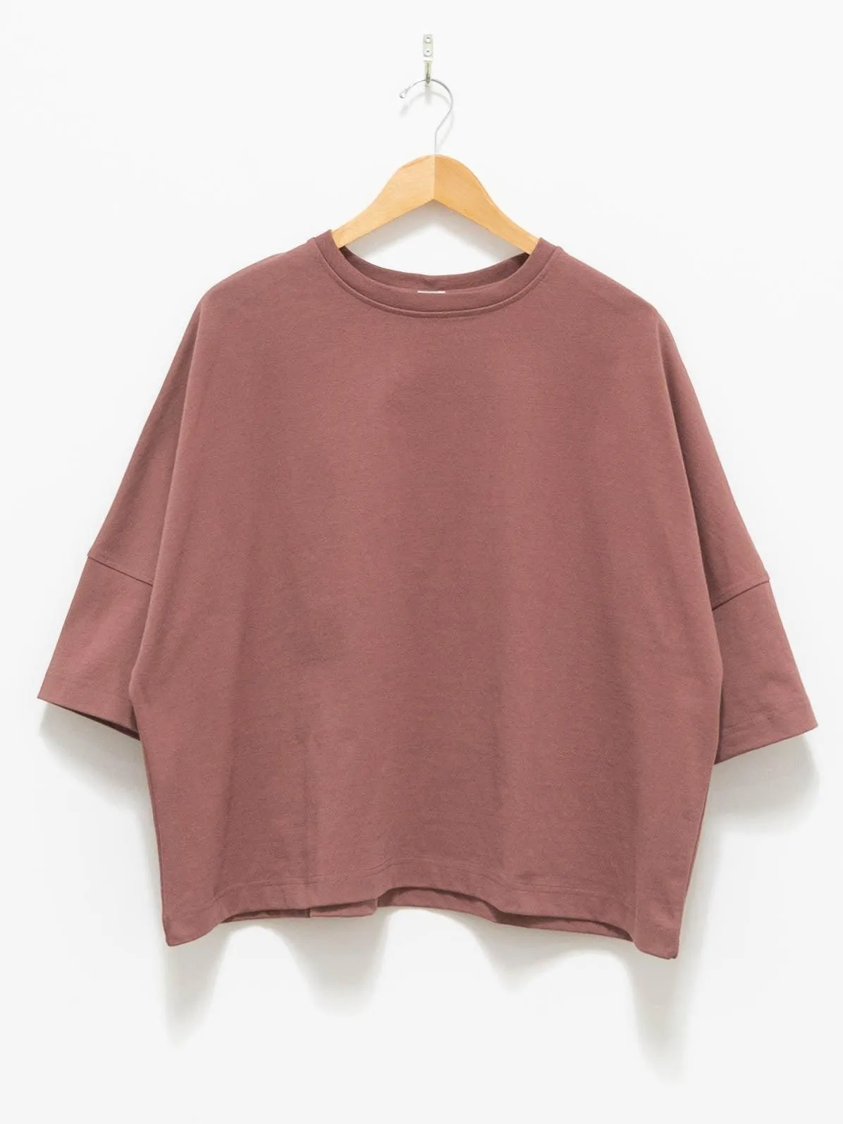 Relaxed Pullover Top - Mocha Red