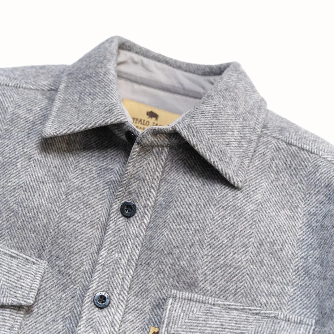 Riverton Wool Shirt Jac | Misty Granite