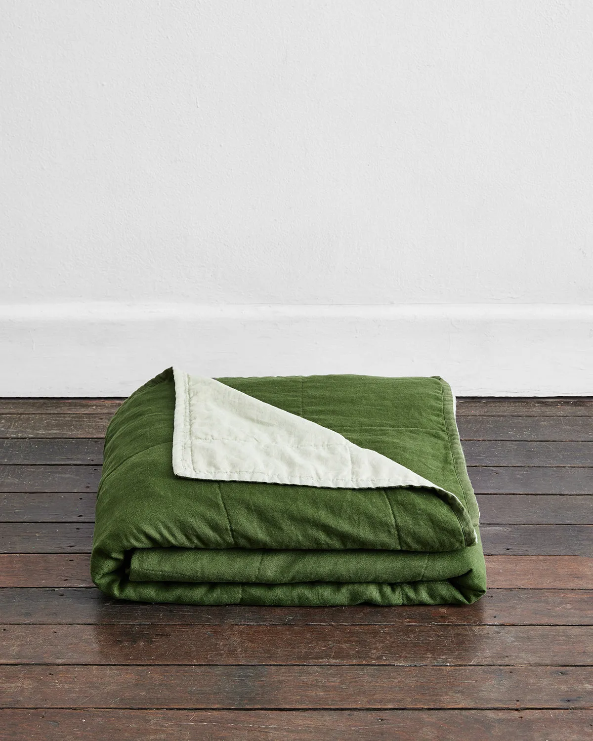 Sage & Olive Two-Tone Quilt