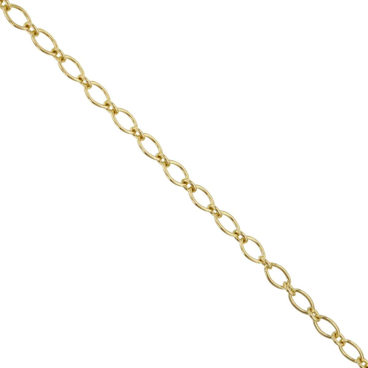 Soleil Collection 3mm Oval Trace Necklace | 9K Yellow Gold