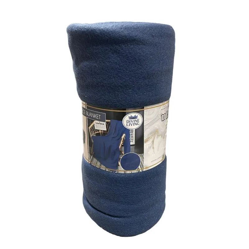 Solid Polar Fleece Blanket - 150cm x 200cm