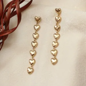 TFC Heartstrings Gold Plated Dangler Earrings