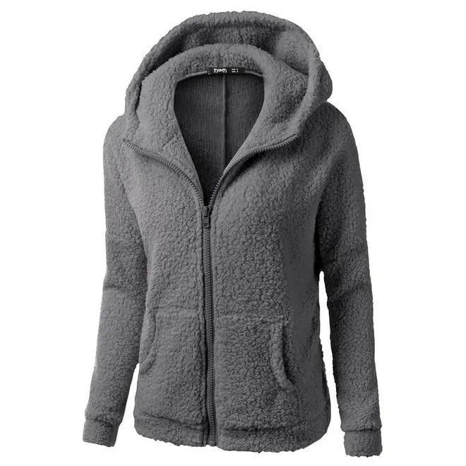 Women Elegant Zipper Slim Hoodie - WC25006