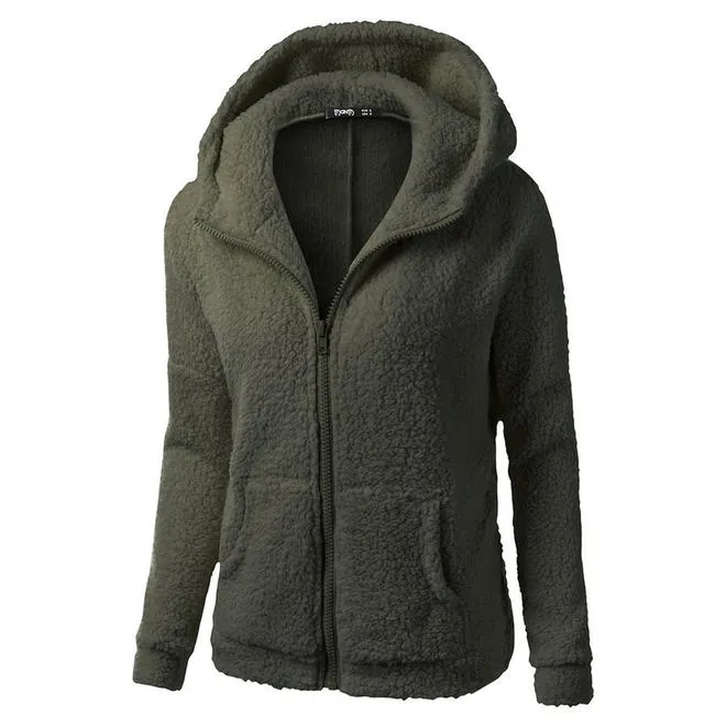 Women Elegant Zipper Slim Hoodie - WC25006