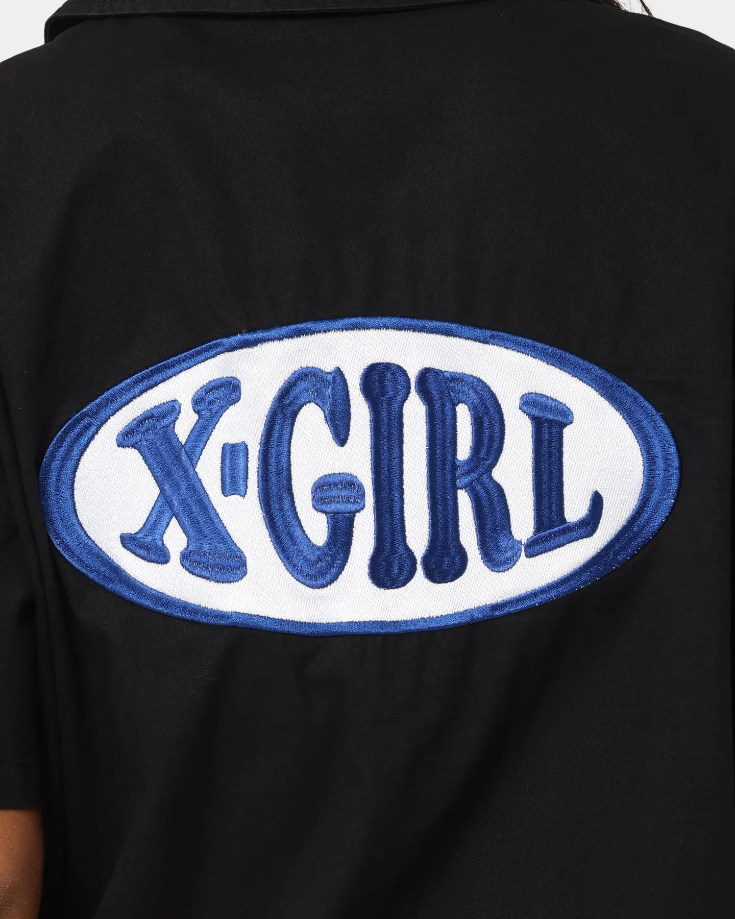 X-Girl Women's Chubby Oval Logo T-Shirt Black